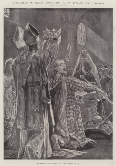 Coronaciones de soberanos ingleses, Eduardo el Confesor de Richard Caton Woodville junior